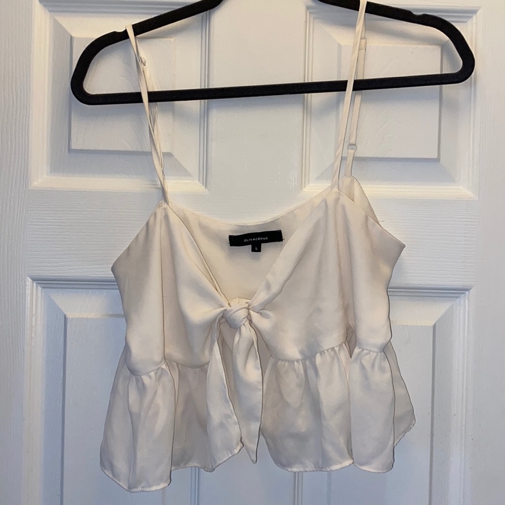 Front tie crop top